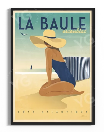 affiche-la-baule-vintage-atlantique-yohan-gaborit