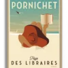 affiche-pornichet-plage-des-libraires-vintage-atlantique-yohan-gaborit