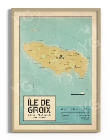 carte-ile-de-groix-les-plages-affiche-vintage-yohan-gaborit