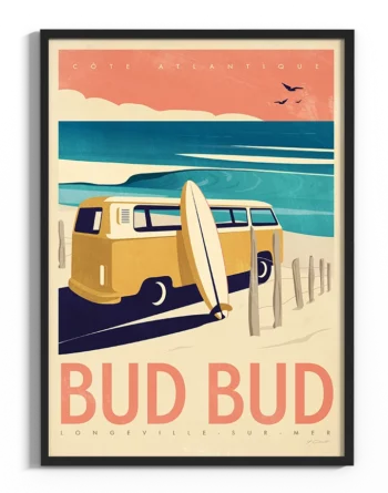 affiche-surf-bud-bud-vintage-vendee-yohan-gaborit