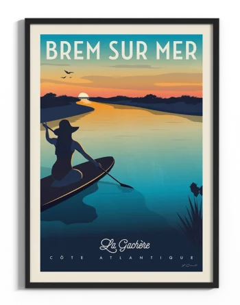 affiche-brem-sur-mer-vendee-vintage-atlantique-yohan-gaborit