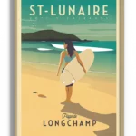 affiche-surf-saint-lunaire-plage-de-longchamp-yohan-gaborit