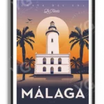 affiche-Malaga-la-farola-poster-yohan-gaborit