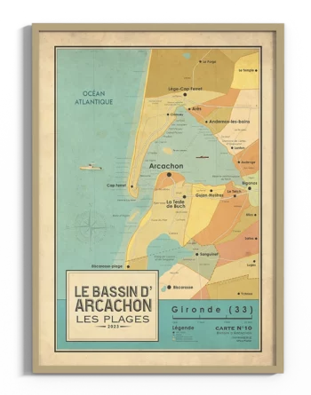 carte-bassin-arcachon-affiche-vintage-yohan-gaborit