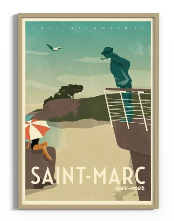 affiche-saint-marc-sur-mer-vintage-atlantique-yohan-gaborit