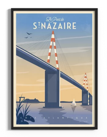 affiche-saint-nazaire-le-pont-vintage-atlantique-yohan-gaborit
