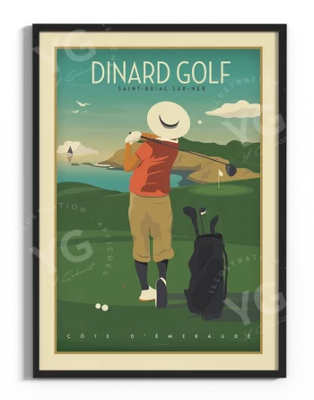 affiche-golf-dinard-saint-briac-vintage-yohan-gaborit