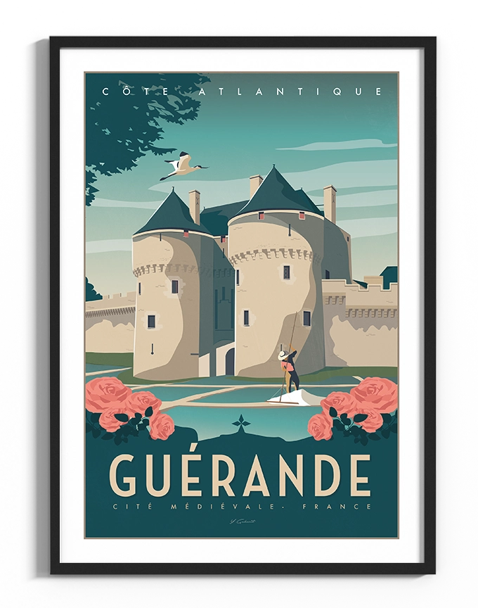 affiche-Guerande-vintage-atlantique-yohan-gaborit